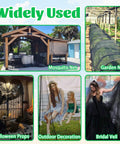 60 By 10 Feet Mosquito Netting For Garden And Outdoor Living Kickin Insect Barrier Mesh Screen In Black shown in various uses