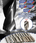 Close-up of drill bit from Pro Grade 263 Piece Helicoil Thread Repair Kit For SAE And Metric Threads With HSS Drill Restorer