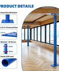 Rock Solid Adjustable Steel Jack Post Heavy Duty Structural Support 16070 Pound Capacity with wide base and thickened plate details.
