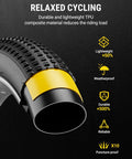 Cross-section of Fat Bike Tire Liner For Mountain Bikes Puncture-Resistant Protector with dual TPU layers showing durability.