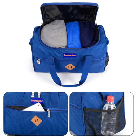 Underseat Personal Item Duffle Bag Measures 17 By 10 By 9 Inches, Fits Major Airlines Like Spirit JetBlue Frontier American Navy