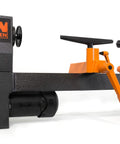 WEN mini benchtop wood lathe, 8-Inch by 13-Inch, variable speed, gray frame with orange tool rest