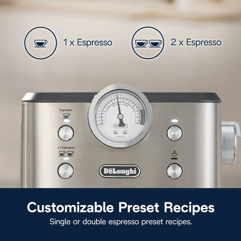 Espresso Machine With Milk Frother And 15 Bar Pump For Lattes Cappuccinos And Iced Coffee At Home Barista Quality Shots And Creamy Froth