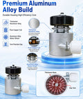 1000W Portable Micro Hydroelectric Generator With Water Turbine, Dual 110V And 220V Output, aluminum build, copper coil