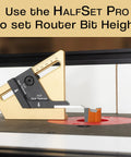 Precision Center Gauge For Woodworking Instantly Finds Half Thickness Of Wood Stock So You Can Set Table Saw Blade Dado And Router Bit Height No Math No Measuring Easy To Use Centering Tool on router table