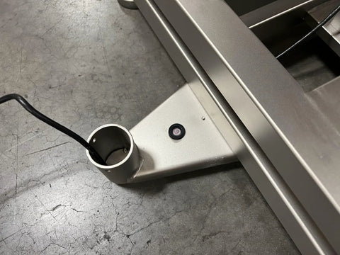 Close-up of the base connection of Hella Durable 20 By 20 Inch Industrial Floor Scale Platform With Digital Display.