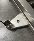 Close-up of the sensor connection on Heavy Duty Floor Scale With 18 Inch Platform And 300 Pound Capacity Washdown Waterproof Build.
