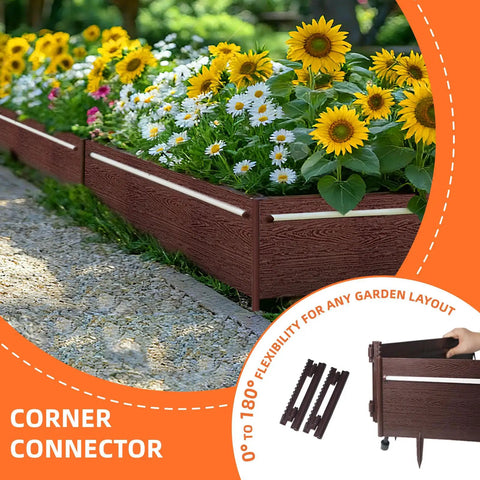Outdoor Solar Lights For Yard And Pathways 20 Foot Connectable Landscape Edging with 10 No Dig Garden Border Lights Patio Decor