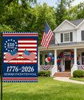 250th Anniversary USA Flag Garden Flag For Outside 1776 2026 Commemorative Patriotic Yard Sign With Stars And Stripes Design