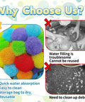 60-Piece Reusable Water Balloons Set With Soft Splash Balls For Outdoor Water Games, features multicolor balls in mesh bag