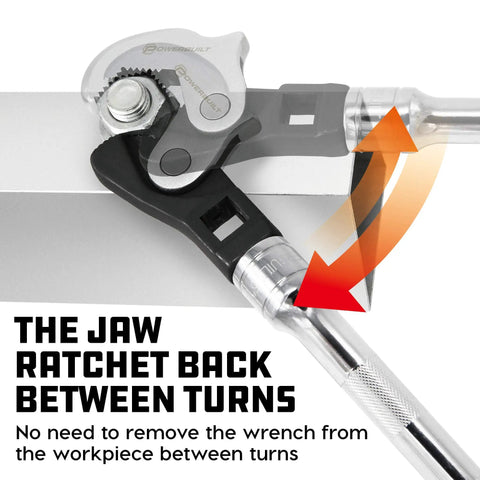 Close-up of Super Handy 2 Piece Set Of Spring Loaded Crowfoot Wrenches That Automatically Adjust To The Right Size Every Time.