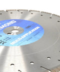 14-Inch MultiPurpose Segmented Turbo Rim Diamond Blade With Castellated Segments Undercut Protection 0.590 Inch Raker