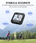GPS Bike Computer For Riders Wireless Cycling Computer With Auto Backlight Waterproof Speedometer And Odometer Long Battery Life Plus Easy Ride Stats And Detailed Data Analysis New Upgraded Model display with data overlay.