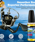 2 Oz Fishing Reel Oil Lubricant Set for Freshwater and Saltwater Reels Keeps Your Gear Slick, Rust Free, and Running Smooth