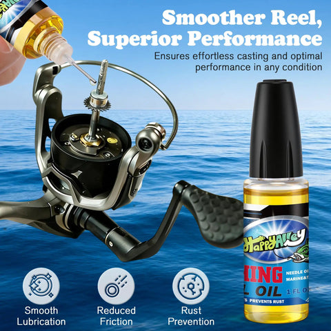2 Oz Fishing Reel Oil Lubricant Set for Freshwater and Saltwater Reels Keeps Your Gear Slick, Rust Free, and Running Smooth