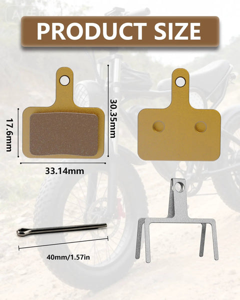 Metal E Bike Brake Pads For Ridstar Q20 Mini Q20 Lite H20 And Super 73 S1 S2 S R K1D ZX Z Adventure Series And Hikeep product size