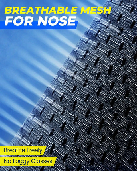 Cooling Balaclava Face Mask With Glasses Holes breathable mesh close-up