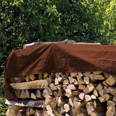 Beefy 30x40 Ft Tarp Cover 10 Mil Waterproof All Weather Protective Sheet for Equipment and Gear covers firewood outdoors