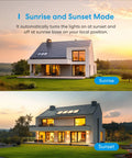 Modern home at sunrise and sunset, showcasing Smart Dimmer Switch Single Pole 2 Pack With HomeKit Alexa Google Assistant.