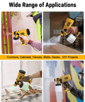ProGrade 700W Airless Paint Sprayer And Hvlp Spray Gun With Four Swappable Tips in various painting applications.