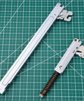 Top Shelf Wall Oven Door Hinge Set Built From Heavy Duty Silver Metal Compatible With Major Appliances Rock Solid Replacement Parts To Get Your Oven Running Smooth As Silk Today - metal arms showing left and right pieces.
