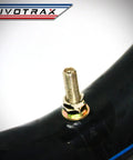 Close-up of Heavy Duty 3.00-12 Inner Tube for dirt bikes showing the 2mm thick butyl and TR4 valve