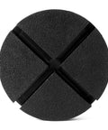 5.5 Inch Large Rubber Jack Pad Pucks Slotted For Hydraulic Floor Jacks Beveled Anti Slip Design With Cross Slots