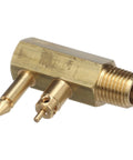 Deluxe Fuel Connector Tank Fitting For Yamaha Mercury Mariner Outboards, Male 1 Quarter Inch NPT, Brass Gold Finish