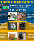 Hella Tough Five By Four Point Five Trailer Hub Kit With EZ Lube Design For Three Thousand Pound Axles detailed packaging comparison.