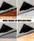 Non Slip Rug Stopper Tape Set 10 Pcs Double Sided Reusable Rug Grippers in use on various floor types with triangle design