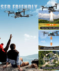 Dope 1080P FPV Foldable Drone With 90 Degree Adjustable Camera Altitude Hold Gravity Control, mountainous background, user-friendly