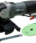 Variable Speed Wet Grinder Polisher Kit With 8 Piece 4 Inch Diamond Polishing Pad Set For Stone Glass Metal Finishing, Pro Grade 4 Inch Pads