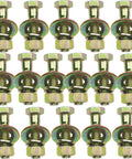 3/8 Inch By 1-1/2 Inch Grade 8 Hex Head Bolt And Nut Set With Spring Lock Washer And Large Flat Washer Alloy Steel Built Tough Hardware Kit Galvanized Color Finish 16 Sets Pack For Builders And DIY Enthusiasts, 16 fastener sets