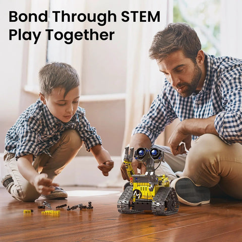 Bond Through STEM Play Together with STEM Robot Building Kit For Kids Aged 8 to 12 With Remote Control Cool Hands On Robotics Toy For Boys And Teens Learn Coding Engineering And Problem Solving The Ultimate Gift For Birthday Or Holidays