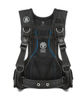 Pony Pac Harness For Scuba Cylinders, Comfortable Back Carry, Dual Trim Pockets, Two Stainless D Rings, Black Material