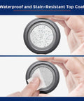 Hands demonstrating waterproof feature of Anti-Glare Circular Polarizer CPL Filter For R2-4K Dash Cam Series Pro, R2-4K PRO, And R2-4K DUAL With USB C Compatibility, Keeps Glare In Check, Delivers Dope Colors And Crystal Clear Footage