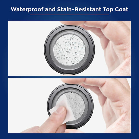 Hands demonstrating waterproof feature of Anti-Glare Circular Polarizer CPL Filter For R2-4K Dash Cam Series Pro, R2-4K PRO, And R2-4K DUAL With USB C Compatibility, Keeps Glare In Check, Delivers Dope Colors And Crystal Clear Footage