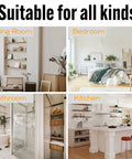 Hidden 6-Inch Floating Shelf Bracket Kit No-Fuss Heavy Duty Wall Mount Supports Up To 100 Lbs Invisible Brackets For Kitchen Shelves Fireplace Mantel And Office Storage 4 Pack showcased in various room settings including living room, bedroom, bathroom, and kitchen, emphasizing versatility and minimalist design.
