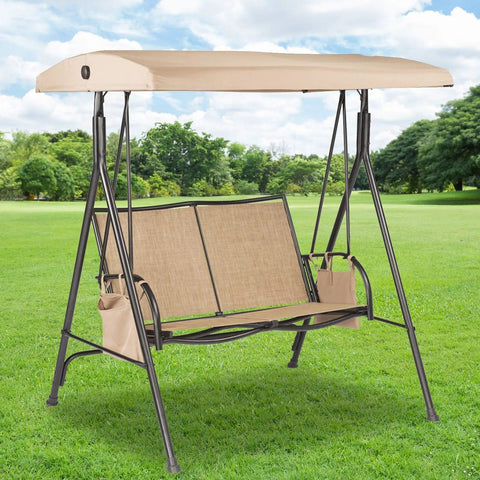 Replacement Canopy Top Cover for GT GSS00133C Sling Swing RipLock 350 on outdoor patio lawn