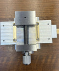 Precision Xy Slide Table For Drill Press Featuring Hand Crank Micro Tuning Linear Rail Mini Bench Platform top view showing precision components.