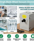 Killer 500W Industrial Benchtop Dust Collector And Lab Vacuum Extraction Unit For Fine Particle Removal Including Gypsum Resin And Metallic Debris With Hella Strong Suction Power in clean lab environment.