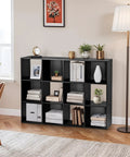 12 Cube Modular Storage Shelf Organizer For Closets And Bins Open Back Bookshelf Cabinet DIY No Fuss Assembly With Durable MDF And Iron Frame For Home Apartment And Office Organization
