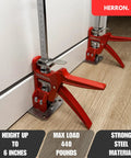 Herron 2 Pack Labor Saving Arm Jacks, Heavy Duty Cabinet Lifters For Easy Moving And Lifting Up To 440 Pounds with steel construction.