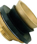 Heavy-Duty Brass Closet Spud For Urinals Kit With Locknut, Rubber Washer, And Metal Washer - Commercial Grade
