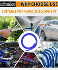 5/8 Inch Silicone Heater Hose 5 Ft Blue And Red Coolant Radiator Vacuum Line Reinforced High Temperature Thick Wall