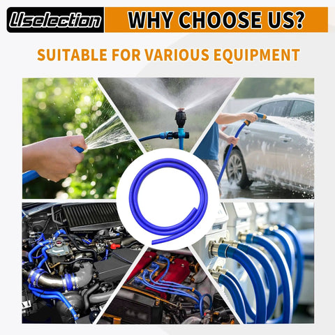 5/8 Inch Silicone Heater Hose 5 Ft Blue And Red Coolant Radiator Vacuum Line Reinforced High Temperature Thick Wall