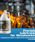 EvapLube 2200 Heavy Duty Penetrating Oil For Metal Multipurpose Lubricant 1 Gallon Jug with industrial background
