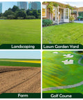 Landscape view of potential uses for 30x10 Inch Lawn Leveling Rake With Aluminum Rollers And Stainless Steel Build Dual Roller Yard Leveler