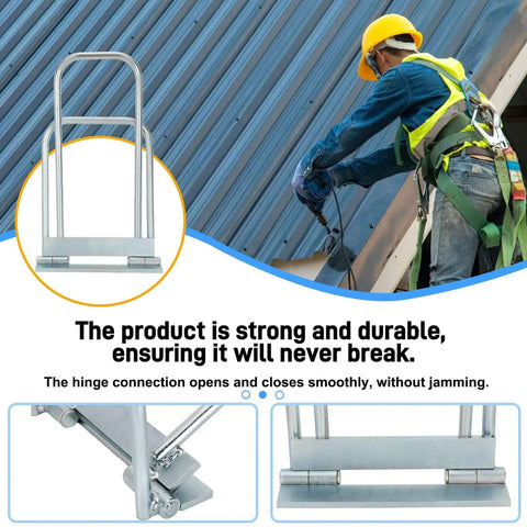 Contractor using Pro Grade Standing Seam Roofing Tool For Roofers And Sheet Metal Pros Fast And Clean Hemming For Drip Edges