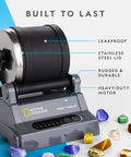 Rock Tumbler Kit For Beginners And Enthusiasts Hobby Edition Includes Rough Gemstones And Four Polishing Grits Dope STEM Geology Toy